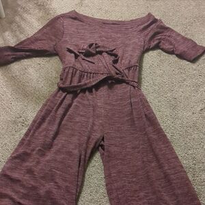 Lane Bryant Maroon Jumpsuit